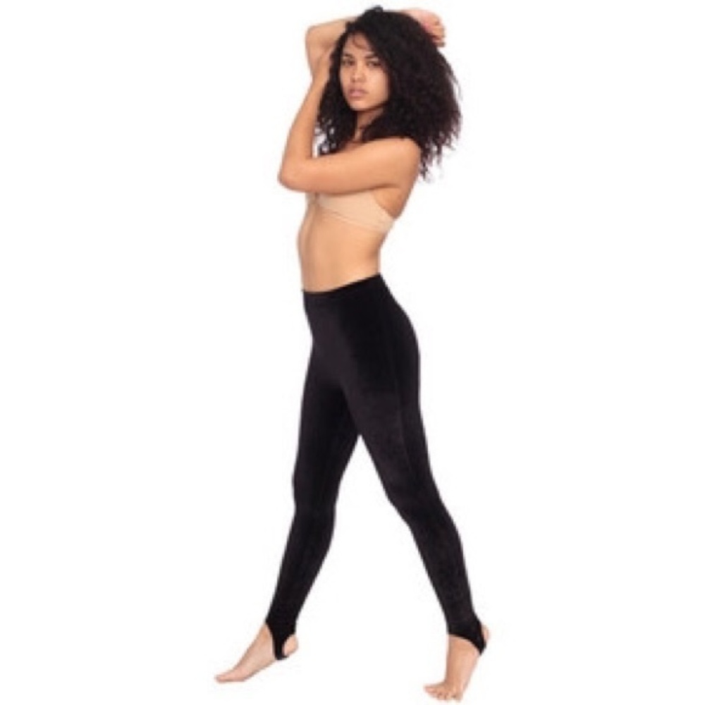 American Apparel Velvet Stirrup Legging
